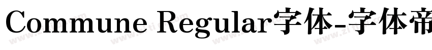 Commune Regular字体字体转换